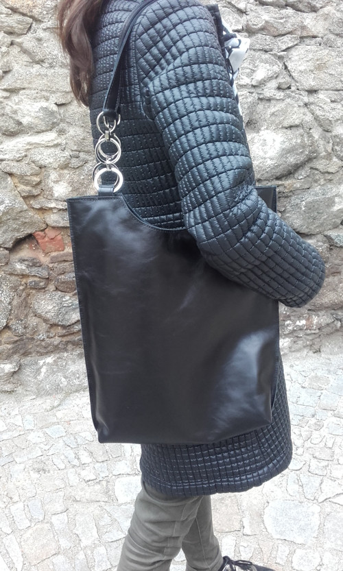 Velká kožená kabelka "nera" — foto 6