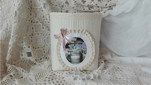 Látkový košíček lavender — foto 3