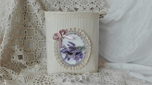 Látkový košíček lavender — foto 3