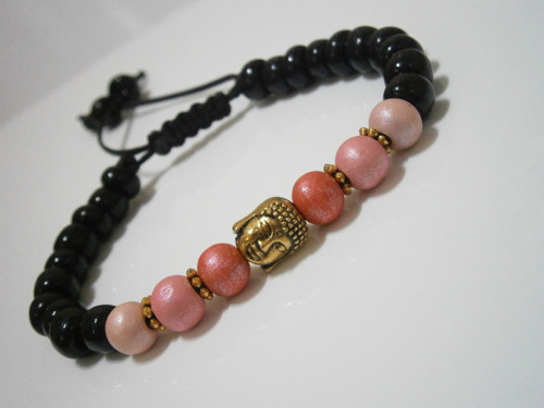 Náramek s Buddhou (macramé) - Unisex — foto 2