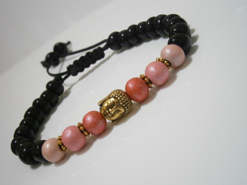 Náramek s Buddhou (macramé) - Unisex — foto 3
