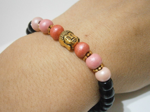 Náramek s Buddhou (macramé) - Unisex — foto 4