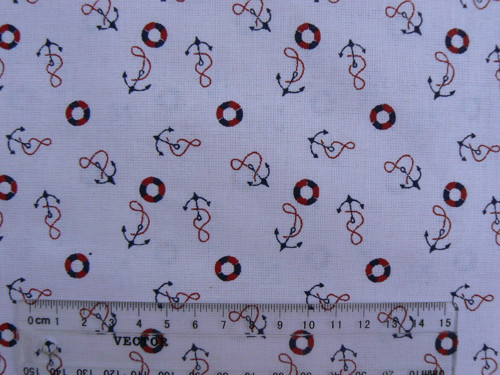 Kotvičky na bílé - 37 cm — foto 2