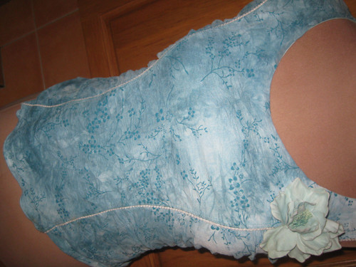 Dokonalý blankytně modrý top !SLEVA! — foto 2
