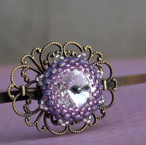 Slečna Violetta - Swarovski - čelenka... — foto 2