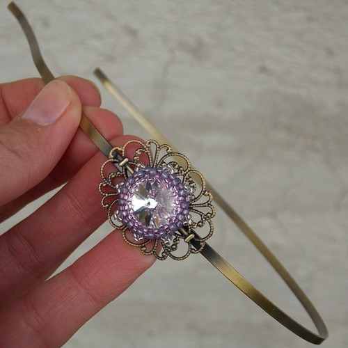 Slečna Violetta - Swarovski - čelenka... — foto 4