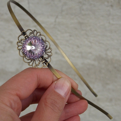 Slečna Violetta - Swarovski - čelenka... — foto 5