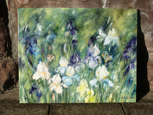 Kosatce - olej na plátně 50x40 — foto 5