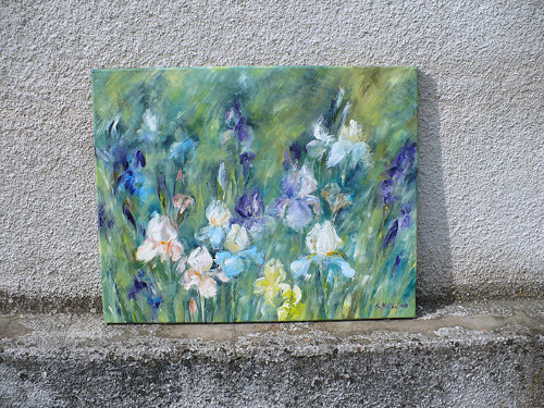 Kosatce - olej na plátně 50x40 — foto 6