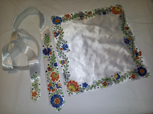 Kravata FOLK + kapesníček — foto 2
