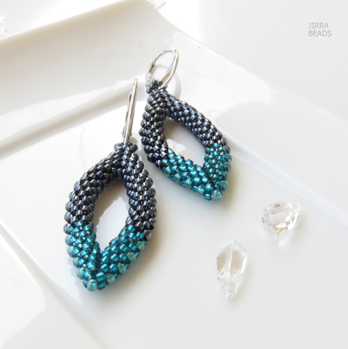 Slzičky hematit-teal — foto 3