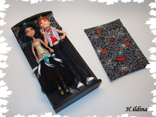 Postýlka pro panenky Monster High - modrá — foto 3
