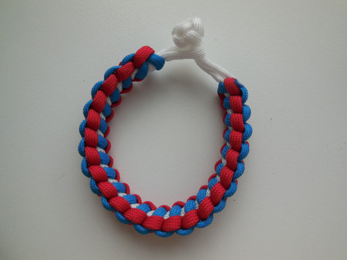 2v1 paracord náramek - Trikolora - EDC — foto 3