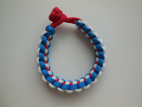 2v1 paracord náramek - Trikolora - EDC — foto 2
