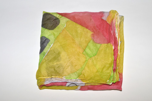 Hedvábný šátek 90x90cm. — foto 6