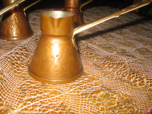 Měděné malé karafy s uchem — foto 4
