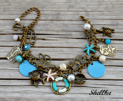 Náušnice ,,WHITE & TURQUOISE,, — foto 2