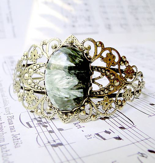 Vintage Seraphinite / Náramek se serafinitem — foto 2