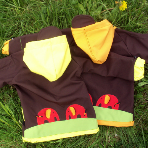 Rostoucí softshell. bundička 1-3 REZERVACE Oranž — foto 2