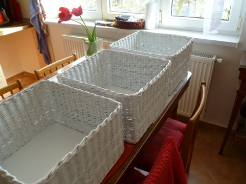 Bílé koše - 3 ks — foto 3