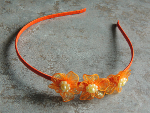 Oranžová, čelenka — foto 2