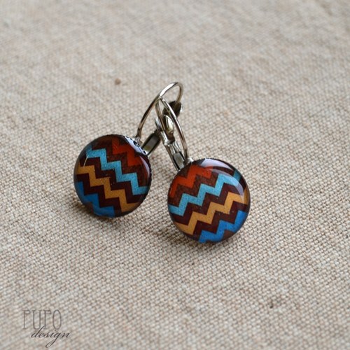 Náušnice, Chevron — foto 4
