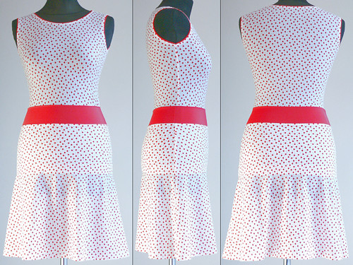 Top lycra Hearts on White — foto 2