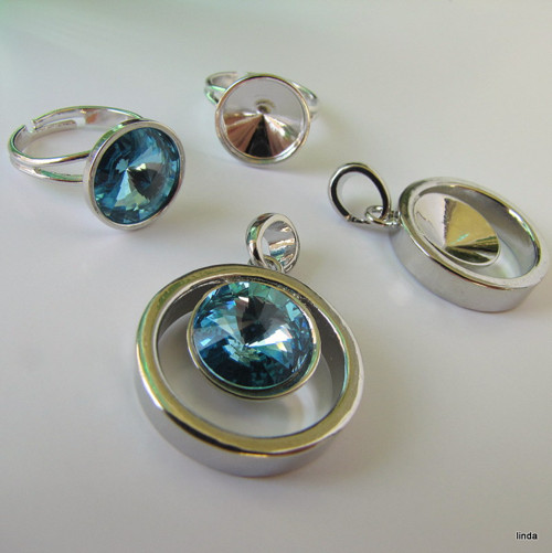 Swarovski * rivoli 12mm * 1ks / — foto 5