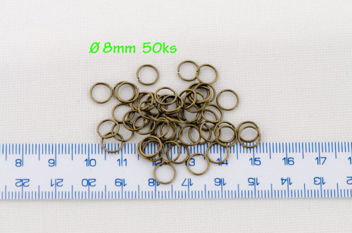Kroužek spojovací 8mm 50ks — foto 2