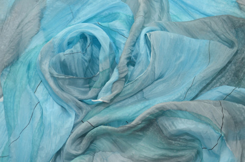 Hedvábná šála 180X45cm — foto 2