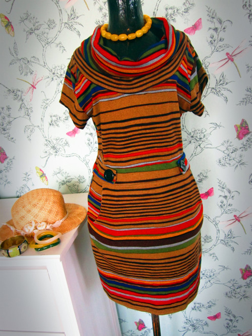 Šaty chocolate stripes — foto 2