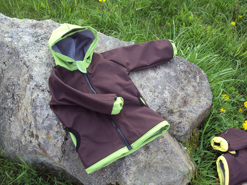Rostoucí softshell. bundička 1-3 Zelená — foto 2