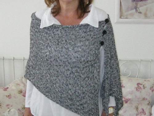 Šálové bolerko - černobílé — foto 2