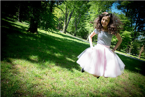 Růžová tylová délka 60cm — foto 3