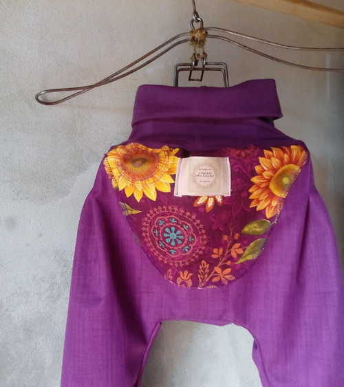 Bombarďáčky/turky softshell "Purple" cca 2 - 4r. — foto 2