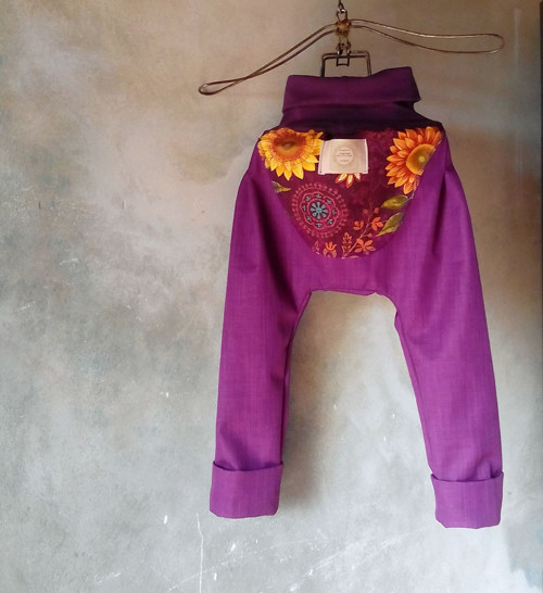 Bombarďáčky/turky softshell "Purple" cca 2 - 4r. — foto 5