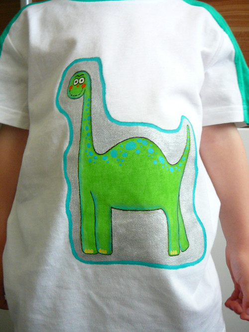 Pískací tričko - dinosaurus — foto 2