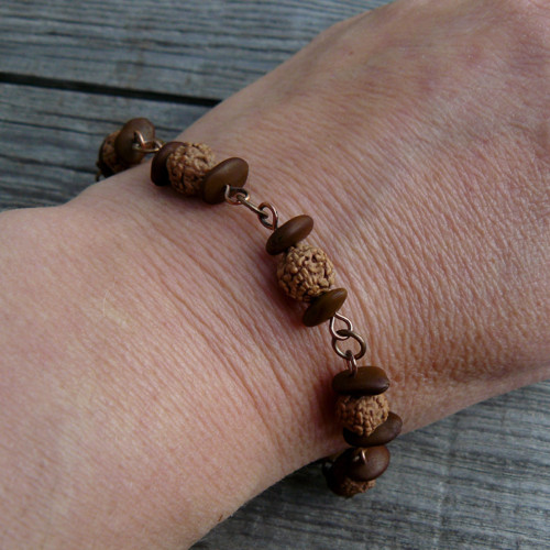 Rudraksha náramek (č.31) — foto 3