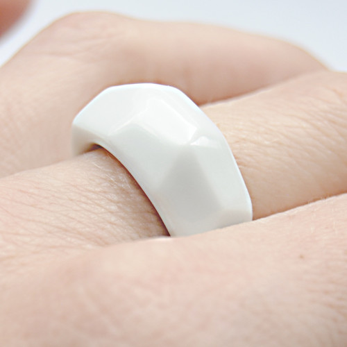 Porcelánový prsten - Krystalix RING bílý — foto 4