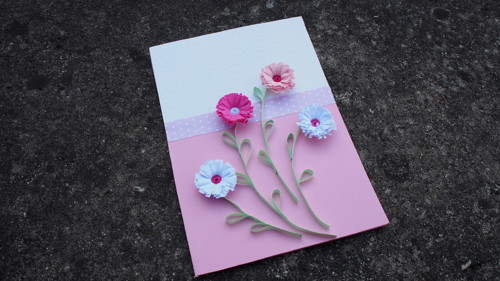 Greeting card pink small — foto 2