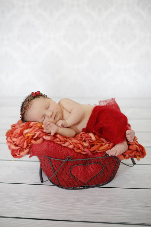 Newborn čelenka s malinami — foto 3