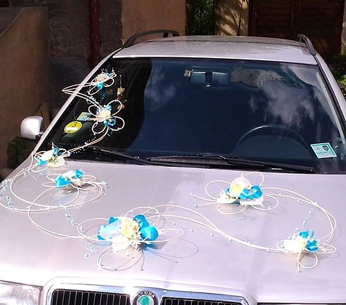 Dekorace na auto- mentol romantic — foto 4