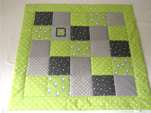 PATCHWORK deka pro miminko 95x95 - počítání oveček — foto 3