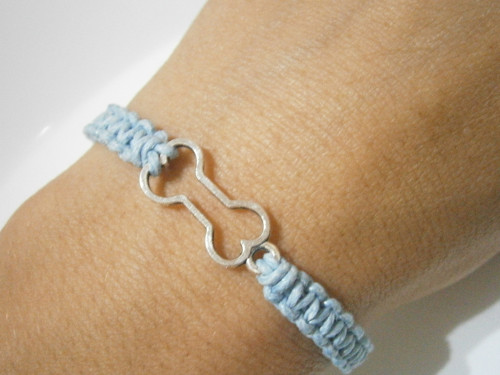 "Psí kost" - náramek (macramé) - Unisex — foto 4