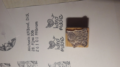 Hand made srdcové klubko 26. Razítko. — foto 2