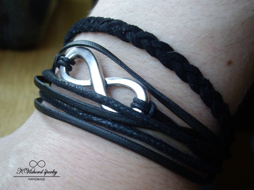 Panský "kožený" náramek s infinity — foto 2