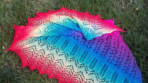 Šátek - Rainbow.... merino — foto 2