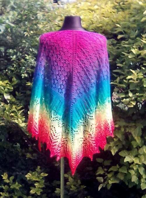 Šátek - Rainbow.... merino — foto 3