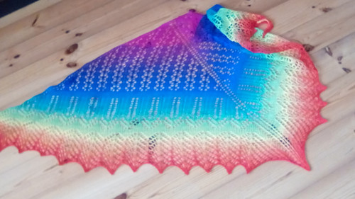Šátek - Rainbow.... merino — foto 6