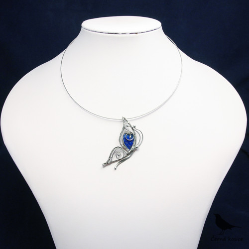 Mávnutí křídel (Lapis lazuli) - náhrdelník — foto 4